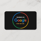 Business Review Link Google 5-sterren Reviewen QR- Visitekaartje (Achterkant)