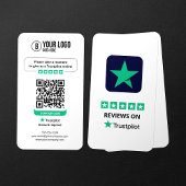 Business Review Link Trustpilot Reviewen QR-code Visitekaartje