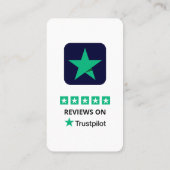 Business Review Link Trustpilot Reviewen QR-code Visitekaartje (Achterkant)