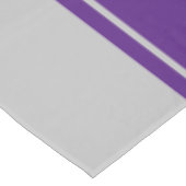 Business Royal Paars en Grey Text Sjabloon Tafelkleed (Gekanteld)