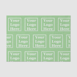 Business Sage Green Your Logo Sjabloon Tissuepapier