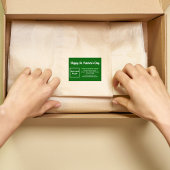 Business Saint Patrick Greeting on Green Informatiekaartje