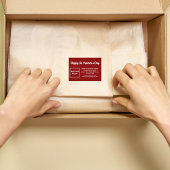 Business Saint Patrick Greeting on Red Informatiekaartje