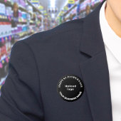 Business Saint Patrick Groet op Zwarte Ronde Ronde Button 7,6 Cm