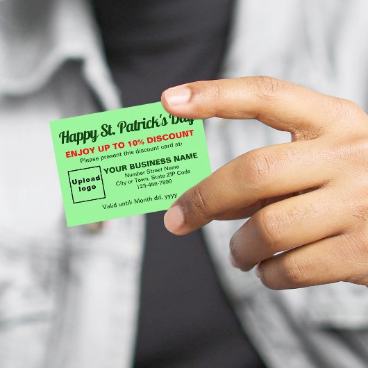 Business Saint Patrick licht groen korting Kaart