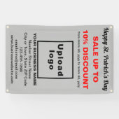 Business Saint Patrick Sale op grijze banner (Horizontaal)