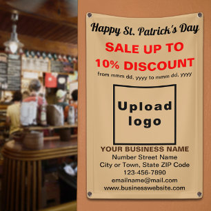Business Saint Patrick Sale op lichtbruine banner