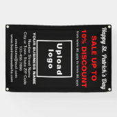 Business Saint Patrick Sale op zwarte banner (Horizontaal)