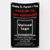 Business Saint Patrick Sale op zwarte banner (Verticaal)