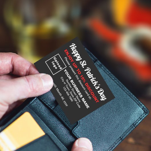 Business Saint Patrick Zwart Korting Kaart