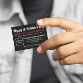 Business Saint Patrick Zwart Korting Kaart