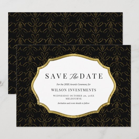 Business Save the Date Kaart (Voorkant / Achterkant)