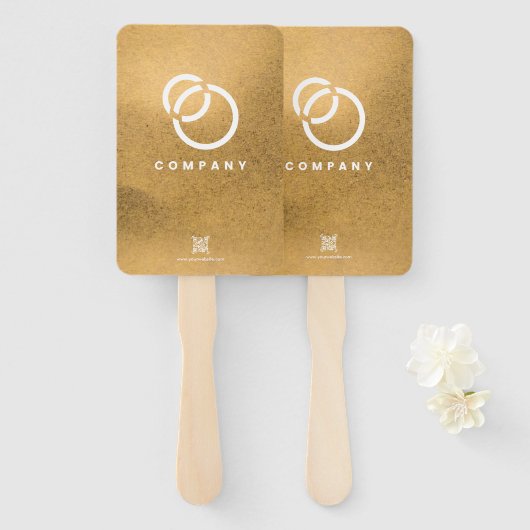 Business Scan me QR Code Website Modern Simple Handwaaier (Voorkant en achterkant)