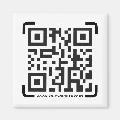 Business Scan me QR Code Website Modern Simple Magneet (Voorkant)