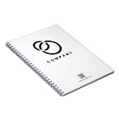 Business Scan me QR Code Website Modern Simple Notitieboek (Rechterzijde)