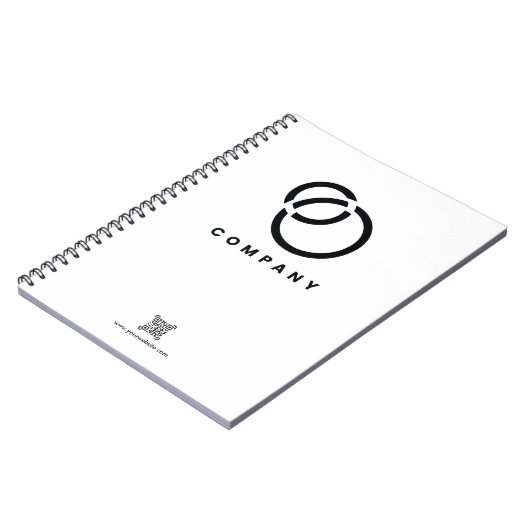 Business Scan me QR Code Website Modern Simple Notitieboek (Linkerzijde)