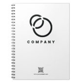 Business Scan me QR Code Website Modern Simple Notitieboek (Voorkant)