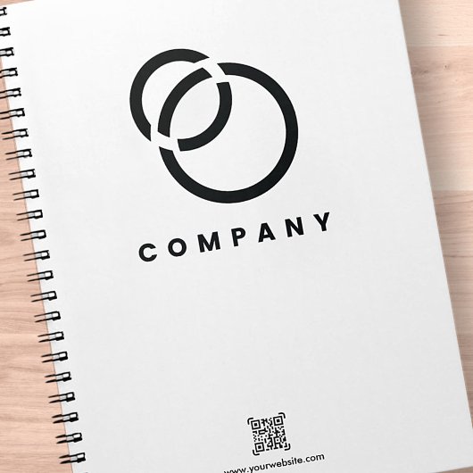 Business Scan me QR Code Website Modern Simple Notitieboek