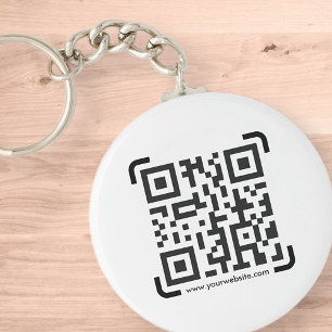 Business Scan me QR Code Website Modern Simple Sleutelhanger