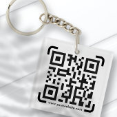 Business Scan me QR Code Website Modern Simple Sleutelhanger