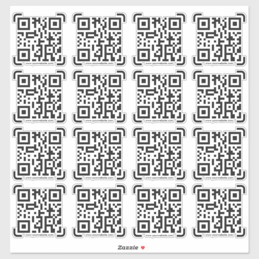 Business Scan me QR Code Website Modern Simple Sticker (Vel)