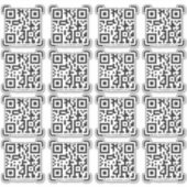 Business Scan me QR Code Website Modern Simple Sticker (Voorkant)