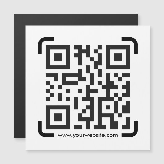 Business Scan me QR Code Website Moderne Kaart (Voorkant / Achterkant)