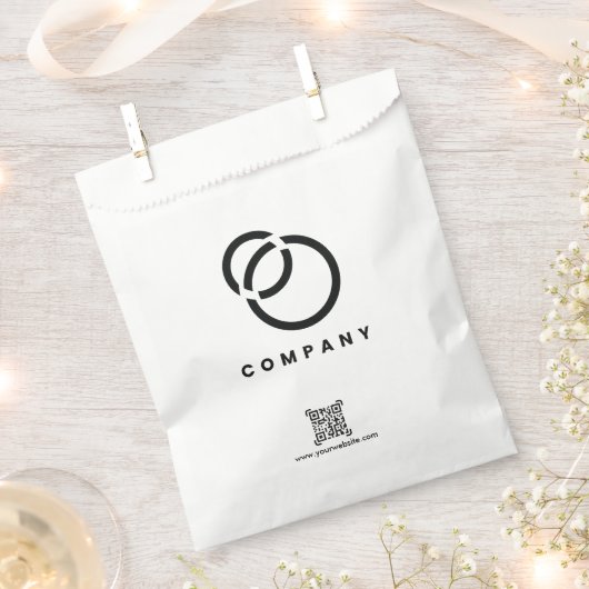 Business Scan QR Code Website Moderne Eenvoudige L Bedankzakje (Geknipt)