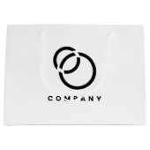 Business Scan QR Code Website Moderne Eenvoudige L Groot Cadeauzakje (Voorkant)