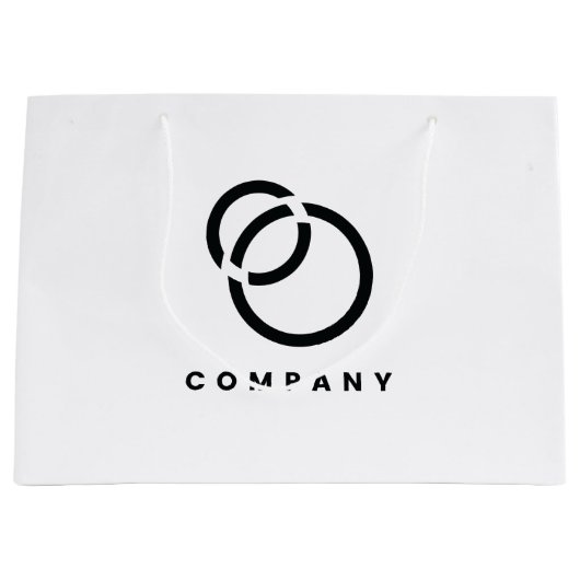 Business Scan QR Code Website Moderne Eenvoudige L Groot Cadeauzakje (Voorkant)