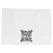 Business Scan QR Code Website Moderne Eenvoudige L Groot Cadeauzakje (Achterkant)