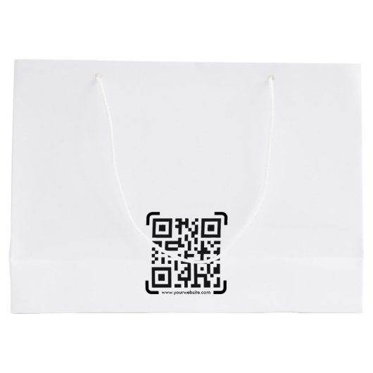 Business Scan QR Code Website Moderne Eenvoudige L Groot Cadeauzakje (Achterkant)