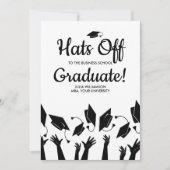 Business School Afstuderen Foto-Petten van de part Kaart (Voorkant)
