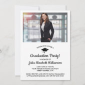 Business School Afstuderen Foto-Petten van de part Kaart (Achterkant)