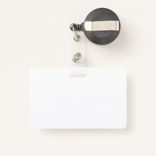 Business / School Foto ID- Zwart, Wit en Groen Badge (Achterkant met intrekbare)