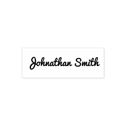 Business Script Signature Name Sjabloon Zelfinktende Stempel (Design)
