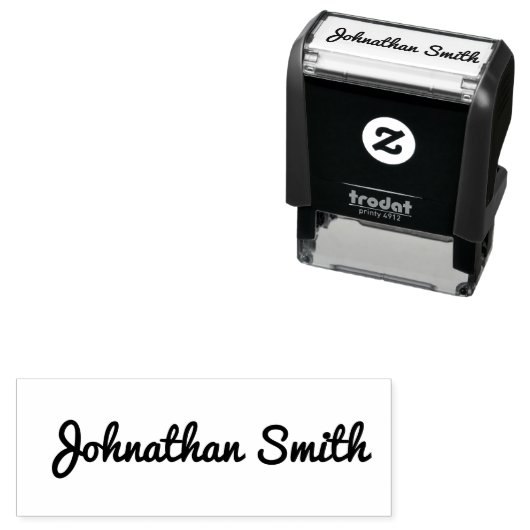 Business Script Signature Name Sjabloon Zelfinktende Stempel (In situ)