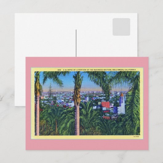 Business sectie Hollywood CAL Briefkaart (Voorkant / Achterkant)