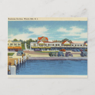 Business Section, Watch Hill, Rhode Island Briefkaart