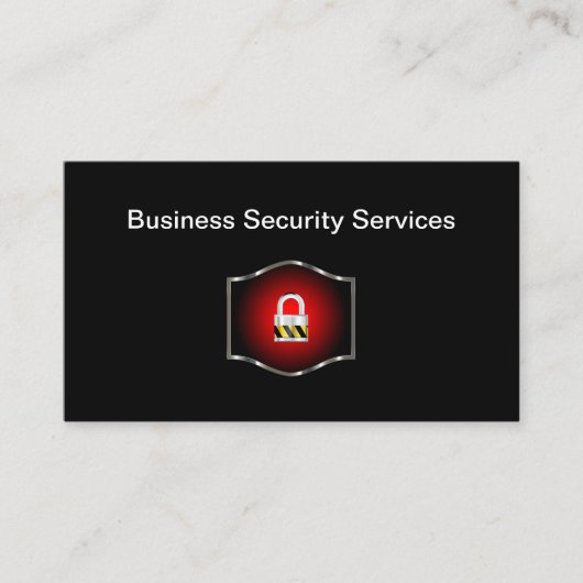 Business Security Service Visitekaartje (Voorkant)