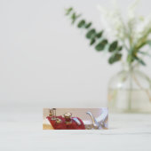 Business Services Card Mini Visitekaartje (Staand voorkant)