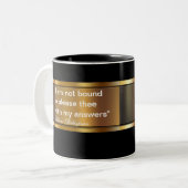 Business Shakespeare Quote Tweekleurige Koffiemok (Voorkant links)