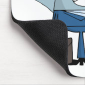 Business Shark Waving a Greeting Muismat (Hoek)