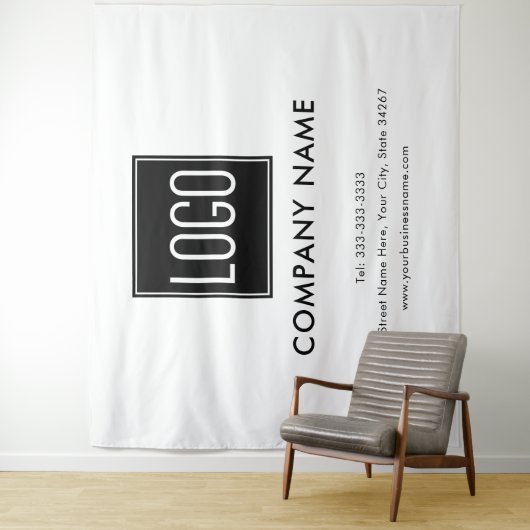 Business Show Logo Backdrop Wandkleed (In situ)