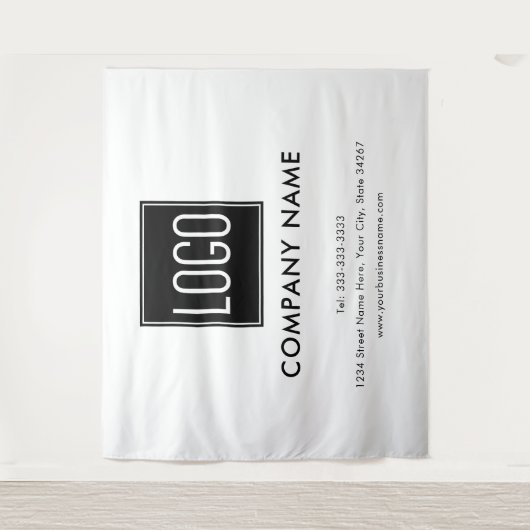 Business Show Logo Backdrop Wandkleed (Voorkant)