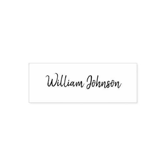 Business Signature Script Name Sjabloon Zelfinktende Stempel (Design)