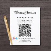 Business Signature Script QR Code Promotional Flyer