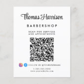 Business Signature Script QR Code Promotional Flyer (Voorkant)