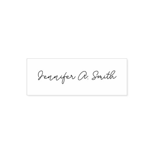 Business Signature Simple Script Name Sjabloon Zelfinktende Stempel (Design)