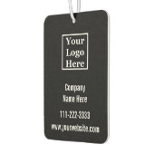 Business Sjabloon Black en White Uw Logo hier Luchtverfrisser (Links)